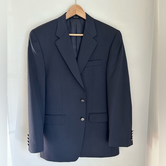 MICHAEL Michael Kors Black 100% Wool 2 Button Blazer Sport Coats Size: 40R - Picture 15 of 16